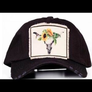 Sunflower skull cap